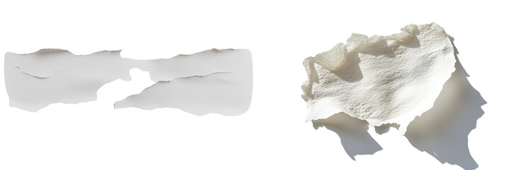 Obraz premium set of a Torn paper isolated on a transparent background