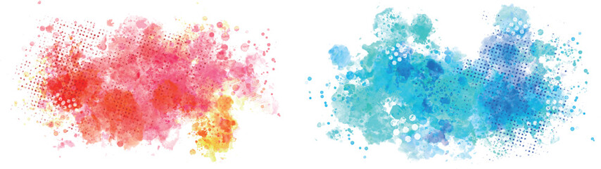 watercolor vector stains; background for texts
