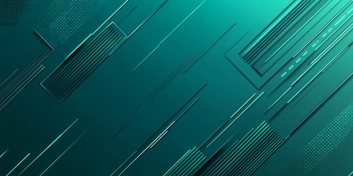 A sleek and modern gradient background in shades of deep teal transitioning to emerald green. Subtle geometric patterns overlay the gradient, adding texture and sophistication. Ideal for tech or