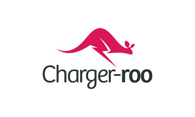 Kangaroo logo with lightning bolt.