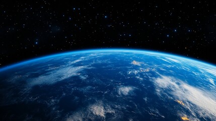 Fototapeta premium Breathtaking View of Earth from Space