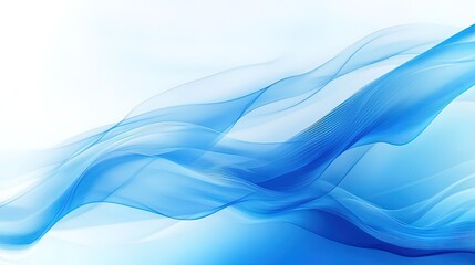 Fototapeta premium Blue abstract line art creative background material, commercial advertising illustration in the technology field, computer wallpaper 