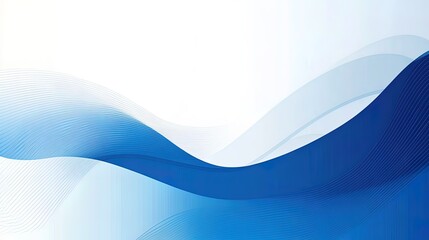 Blue abstract line art creative background material, commercial advertising illustration in the technology field, computer wallpaper
