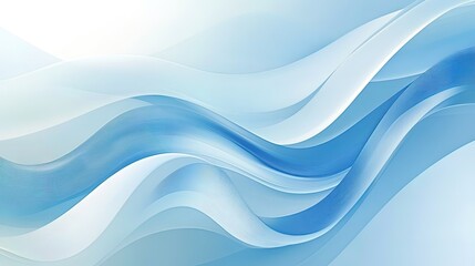 Blue abstract line art creative background material, commercial advertising illustration in the technology field, computer wallpaper
