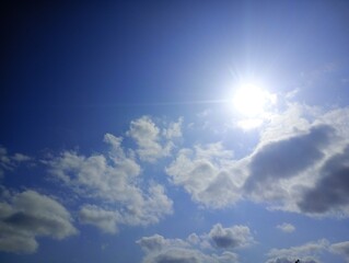 Fototapeta premium blue sky with clouds