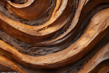 Swirling layers of twisted babka artisan bread loaf baked to perfection