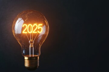 Illuminating 2025: Conceptual Light Bulb Design for Innovation and Progress