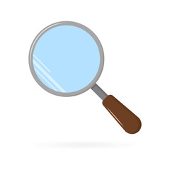 Magnifying glass icon. Flat Style. Vector icons
