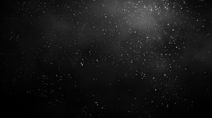 Obraz premium Abstract black grainy background, dark gray white noise texture gradient shape monochrome banner header cover wallpaper design 