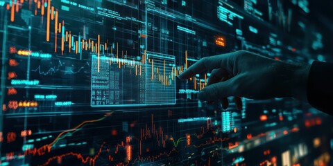 A professional analyzing investment risk with charts and statistical models, emphasizing the importance of risk management.