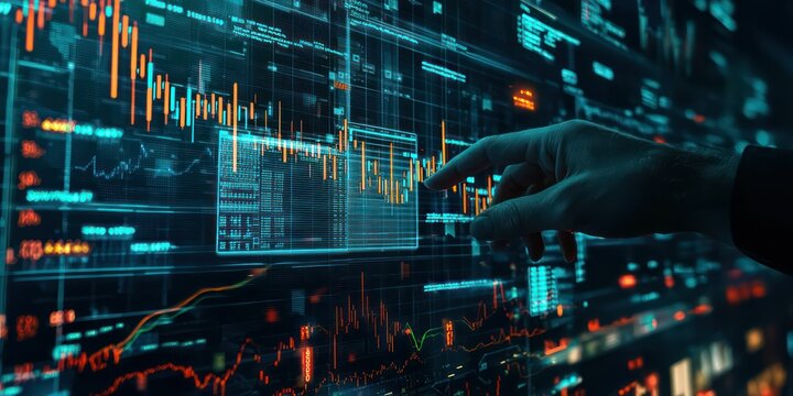 A professional analyzing investment risk with charts and statistical models, emphasizing the importance of risk management.