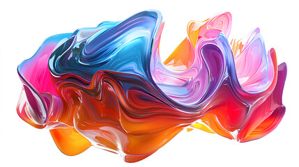 Obraz premium Abstract colorful shape