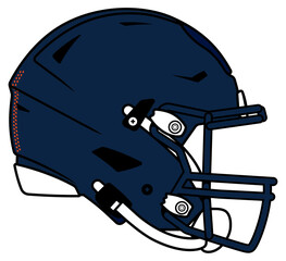 Dark blue modern helmet of the Denver Broncos American football team