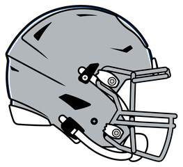 Gray modern helmet of the Dallas Cowboys American football team