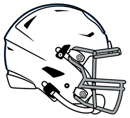 White modern helmet of the Indianapolis Colts American football team