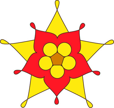 Christmas Star Lantern - Philippine Parol Illustration