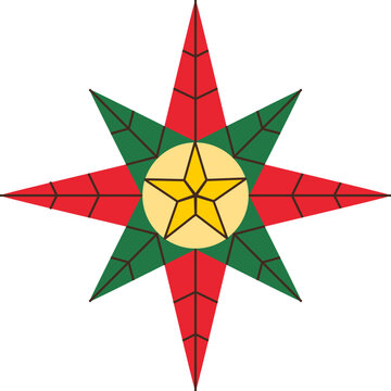 Christmas Star of Bethlehem - Philippine Parol Illustration