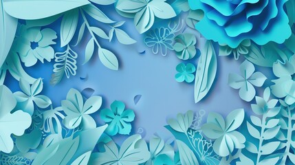 Paper Cutting Style Background - A creative and intricate design. The paper cutting technique creates a detailed and artistic backdrop.