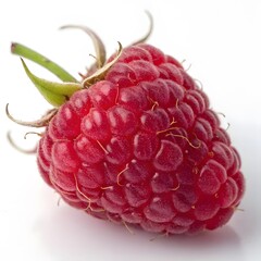 raspberry on white background