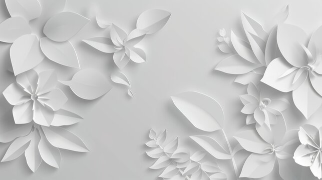 Paper Cutting Style Background - A creative and intricate design. The paper cutting technique creates a detailed and artistic backdrop.