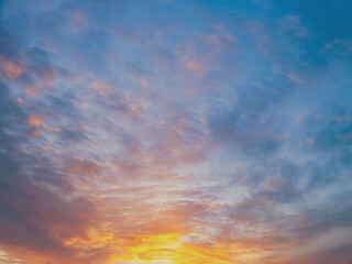 colorful sunset clouds background