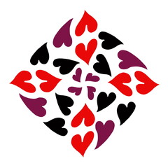 valentines day, hearts, love, stickers, red, pink, 14 February, red hearts, 14 February stickers, colored hearts, love letters, heart shaped, pattern, aesthetic, watercolor