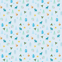 new years pattern, Christmas, holiday, new year, deer, gingerbread, gingerbread man, pattern, aesthetics, textile design, watercolor pattern, background, background picture, texture