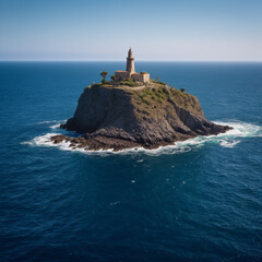 Inseln - Eine einsame Insel im grenzenlosen Blau