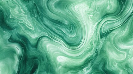 Obraz premium Abstract green marble texture with swirling patterns creating a mesmerizing visual effect.