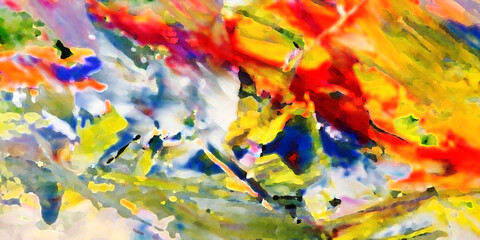 Abstract art background . Hand painting artwork on canvas .