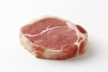 A piece of meat is shown on a white background