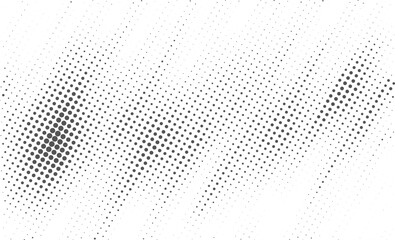 Dotted gradient halftone line background. Horizontal seamless dots pattern in pop art style. Abstract modern stylish texture. Vector illustration