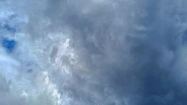 The movement of dark clouds when covering a clear sky. Timelapse sky clouds texture,cloudy sky,for dramatic background