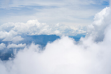 blue sky with clouds