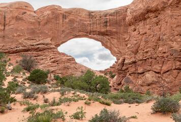 South Window Arch in Arches National Park, Utah, United States