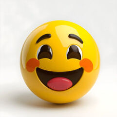 Fototapeta premium Express Yourself: Popular Emoticons and Birthday Smiley High-quality Emojis. Generative AI.