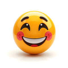 Fototapeta premium Express Yourself: Popular Emoticons and Birthday Smiley High-quality Emojis. Generative AI.