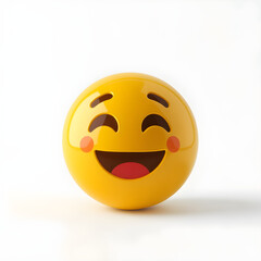 Fototapeta premium Express Yourself: Popular Happy Emoticons Smiley High-quality Emojis. Generative AI.