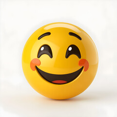 Fototapeta premium Express Yourself: Popular Happy Emoticons Smiley High-quality Emojis. Generative AI.