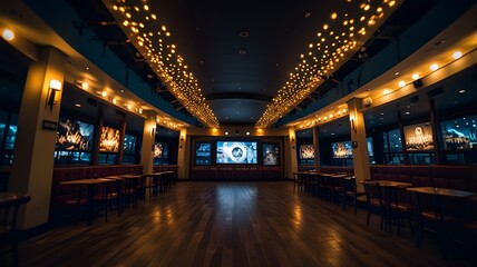 Fisheye Photograohy inside Pyramid Bulinding 