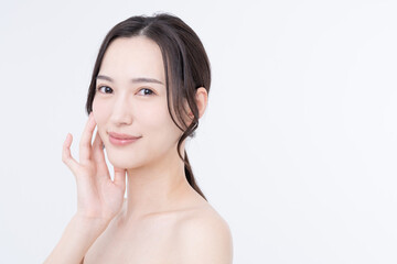 若い女性のビューティ