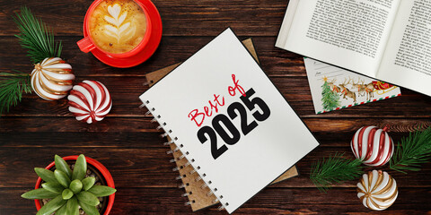 Smartphone mockup with Christmas gifts and ornaments, 3D render