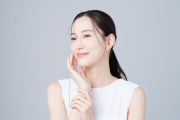 若い女性のビューティ
