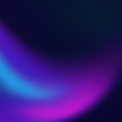 Fototapeta premium Dark purple blue black abstract grainy background, glowing vibrant color gradient shape, noise texture poster header banner cover design