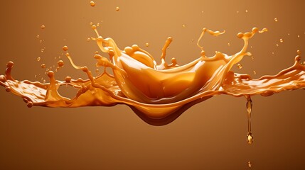 Liquid caramel splash