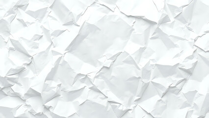 Obraz premium white wrinkled paper texture. Ai Generated