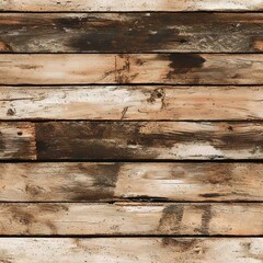Naklejka premium Weathered Aged Textured Old Wooden Floor Boards Seamless Pattern Texture