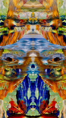 Abstract art background . Hand painting artwork on canvas .