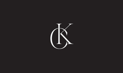 CK, KC, K, C Abstract Letters Logo Monogram