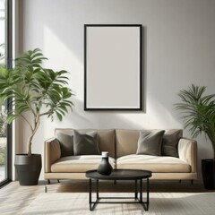 Living Room Poster Mockup Add a Personal Touch